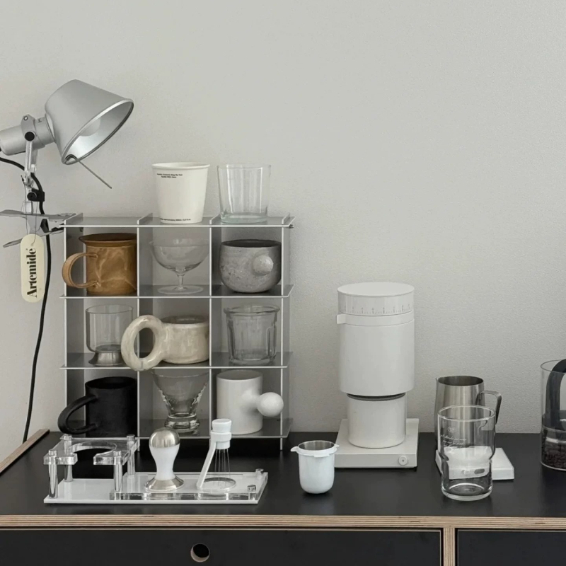 Minimalist Aluminum Alloy Coun - Coffee Equipment Rack ulasan dan harga