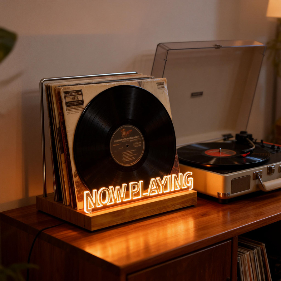 Vinyl Record Holder Stand, Cof - Coffee Equipment Rack ulasan dan harga