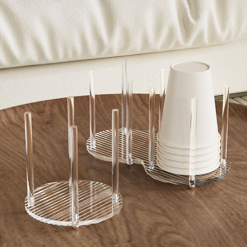 Acrylic Transparent Paper Cup  - Coffee Equipment Rack ulasan dan harga