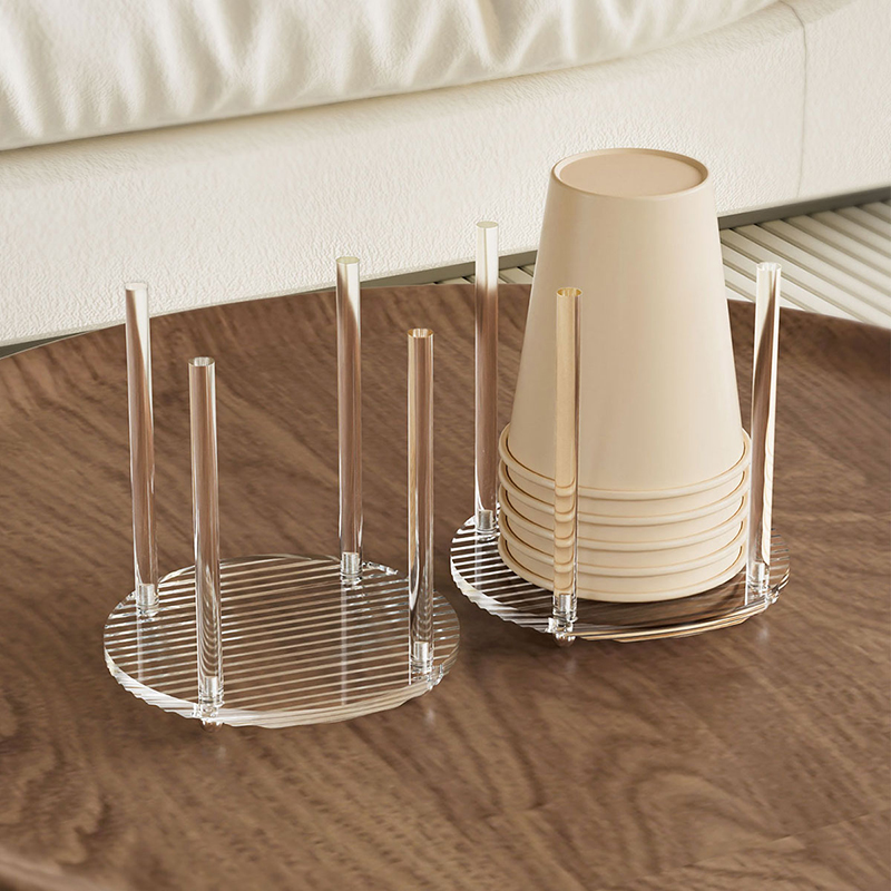 Acrylic Transparent Paper Cup  - Coffee Equipment Rack ulasan dan harga